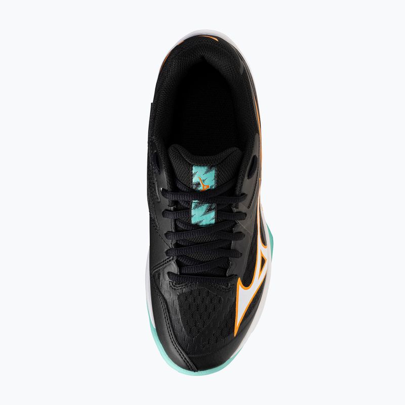Buty do siatkówki dziecięce Mizuno Lightning Star Z7 black/tangelo/ice green 11