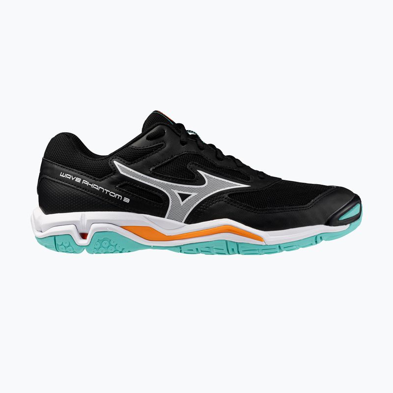 Buty do piłki ręcznej Mizuno Wave Phantom 3 black/tangelo/ice green 8