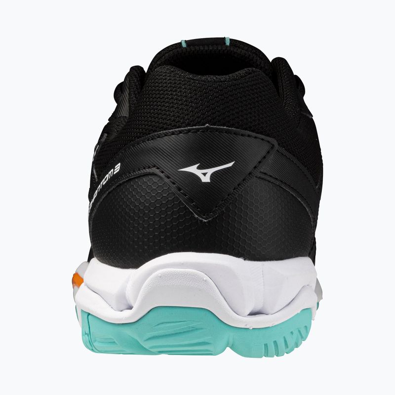 Buty do piłki ręcznej Mizuno Wave Phantom 3 black/tangelo/ice green 10