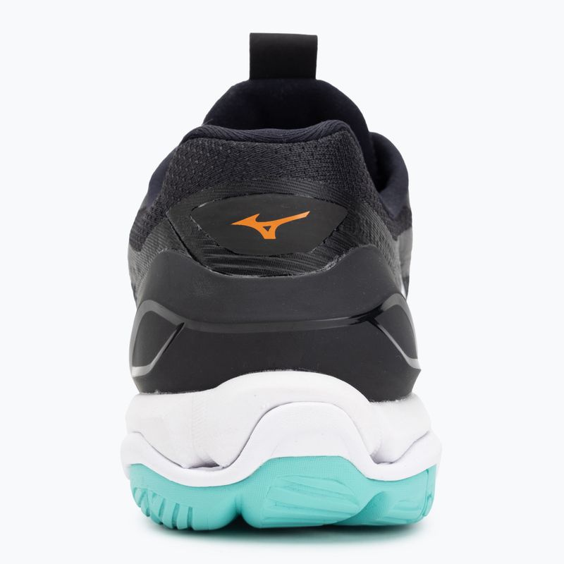 Buty do piłki ręcznej Mizuno Wave Stealth 6 black/tangelo/ice green 6