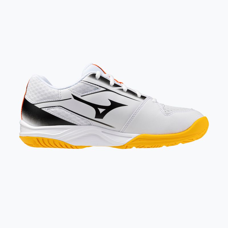 Buty dziecięce Mizuno Stealth Star 3 white/fiery coral 2/citrus 9