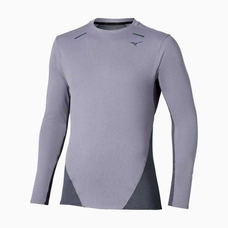 Longsleeve do biegania męski Mizuno Tech Thermal Charge quiksilver 5