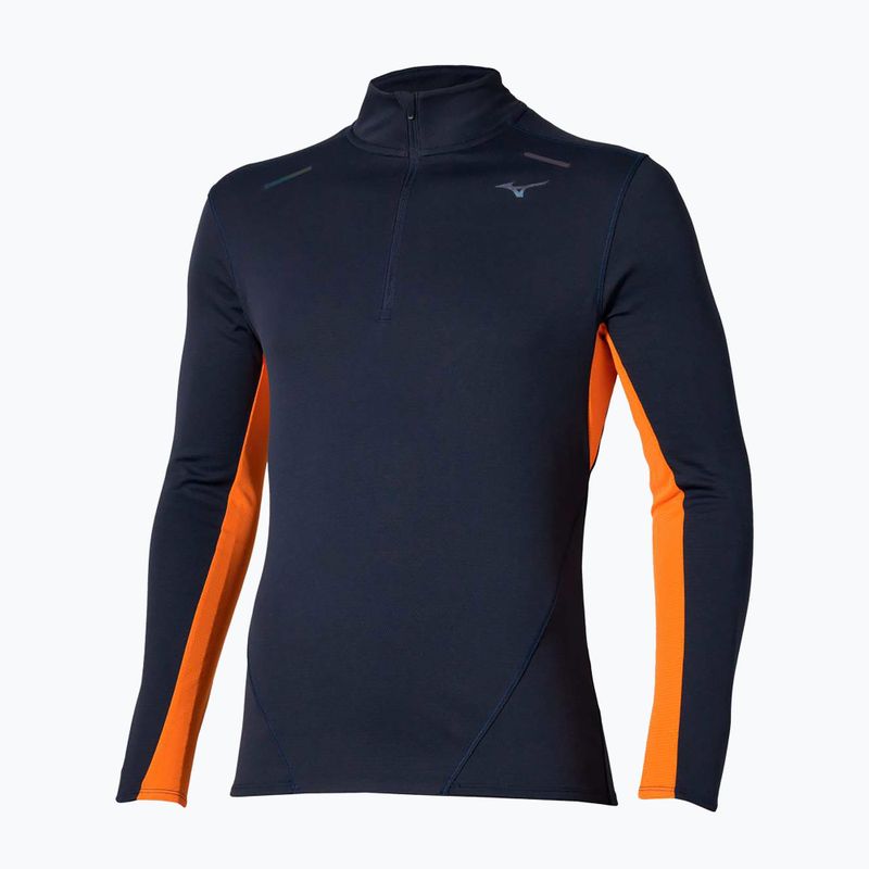 Longsleeve do biegania męski Mizuno Tech Thermal Charge Half Zip baritone blue 5