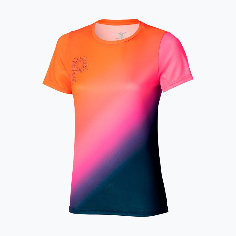 Koszulka do biegania damska Mizuno Summer Pack QD Tee yuuyake 3