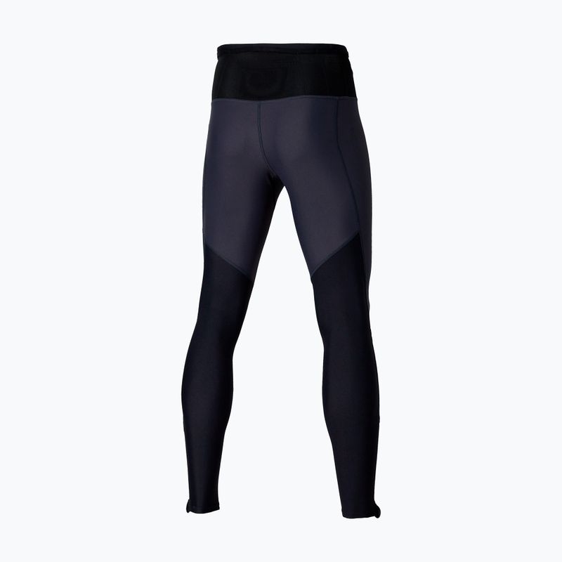 Legginsy do biegania męskie Mizuno Trail Multipocket Long odyssey gray 4