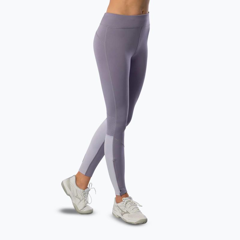 Legginsy do biegania damskie Mizuno Active Warmalite Long quicksilver 3