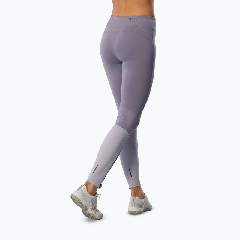 Legginsy do biegania damskie Mizuno Active Warmalite Long quicksilver 4