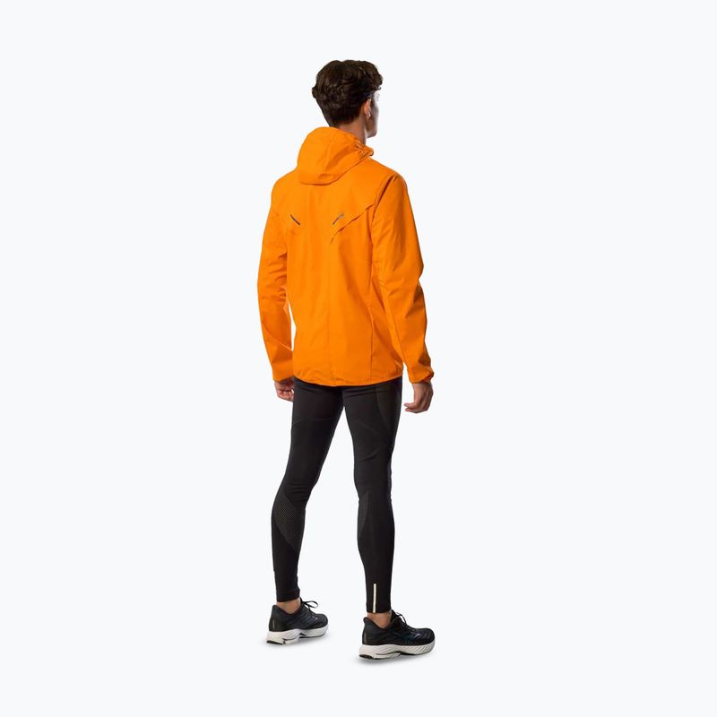 Kurtka do biegania męska Mizuno Tech Thermal Charge Hooded tangelo 4