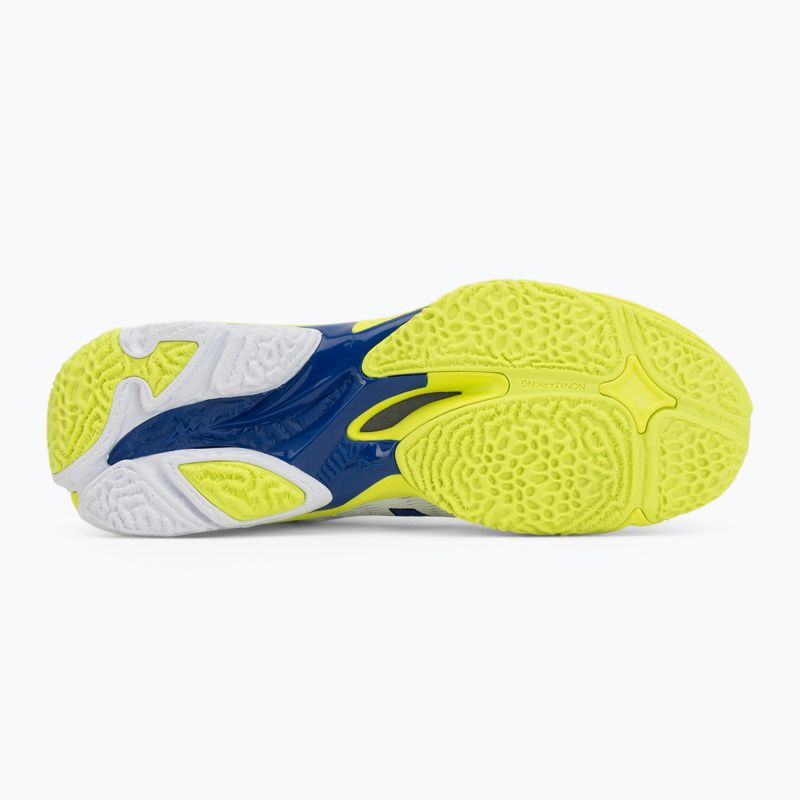 Buty do siatkówki Mizuno Wave Lightning Elite Mid white/lighting yellow/dazzling blue 4