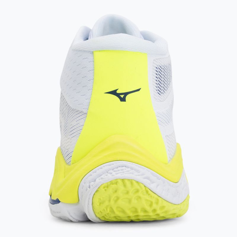 Buty do siatkówki Mizuno Wave Lightning Elite Mid white/lighting yellow/dazzling blue 6