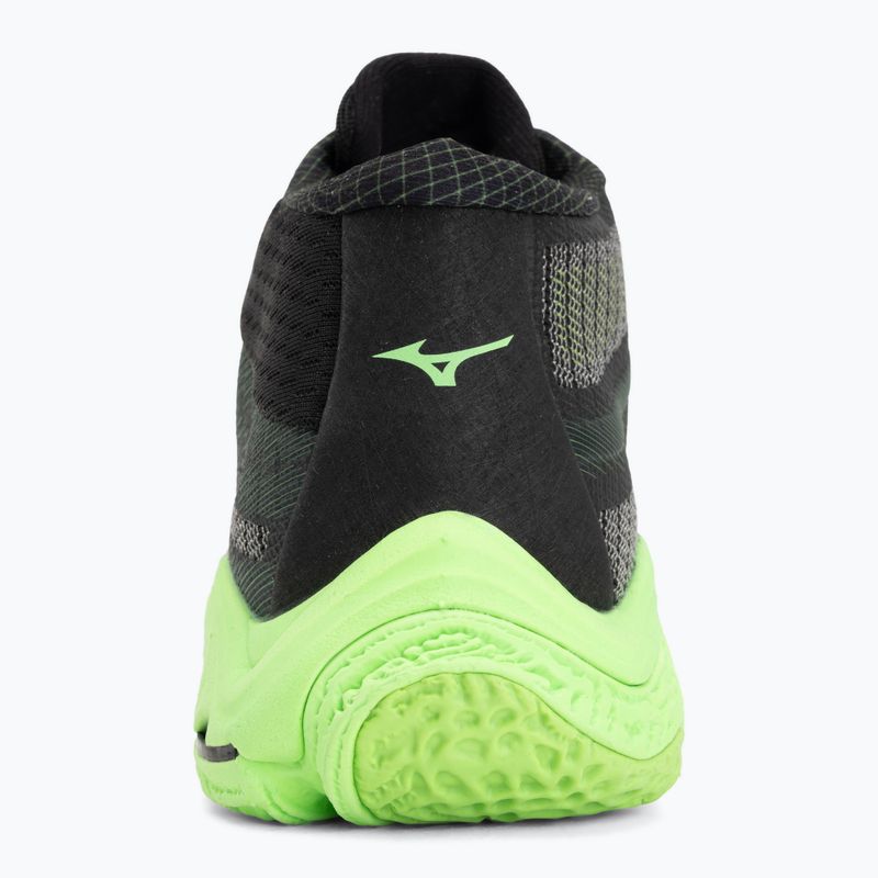 Buty do siatkówki Mizuno Wave Lightning Elite Mid black/glowing apple/mandarin orange 6
