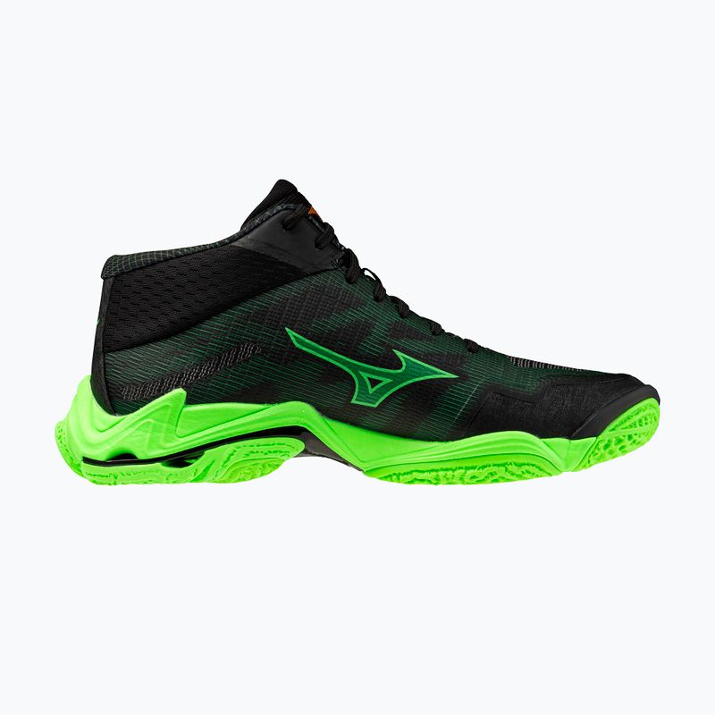 Buty do siatkówki Mizuno Wave Lightning Elite Mid black/glowing apple/mandarin orange 9