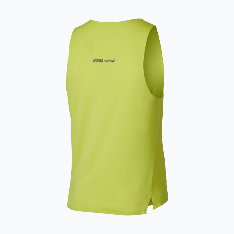 Koszulka do biegania męska Mizuno Tech Light Tank lightning yellow 3