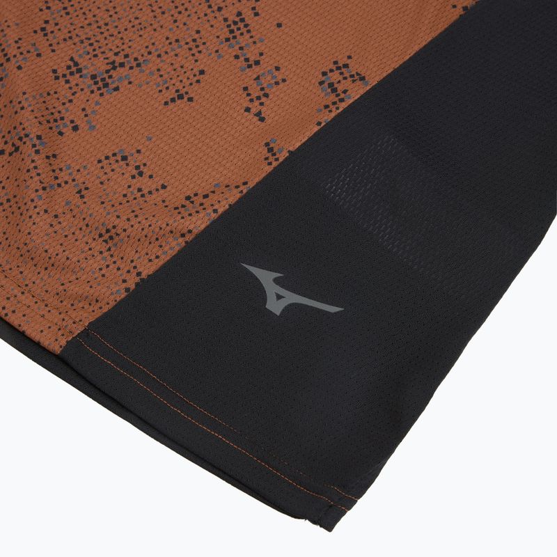 Koszulka do biegania męska Mizuno Active DryAeroFlow Graphic copper brown 3