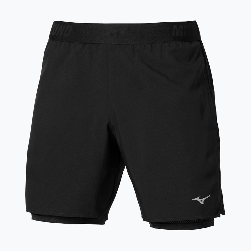 Spodenki do biegania męskie Mizuno Core 5.5 Inches 2in1 black