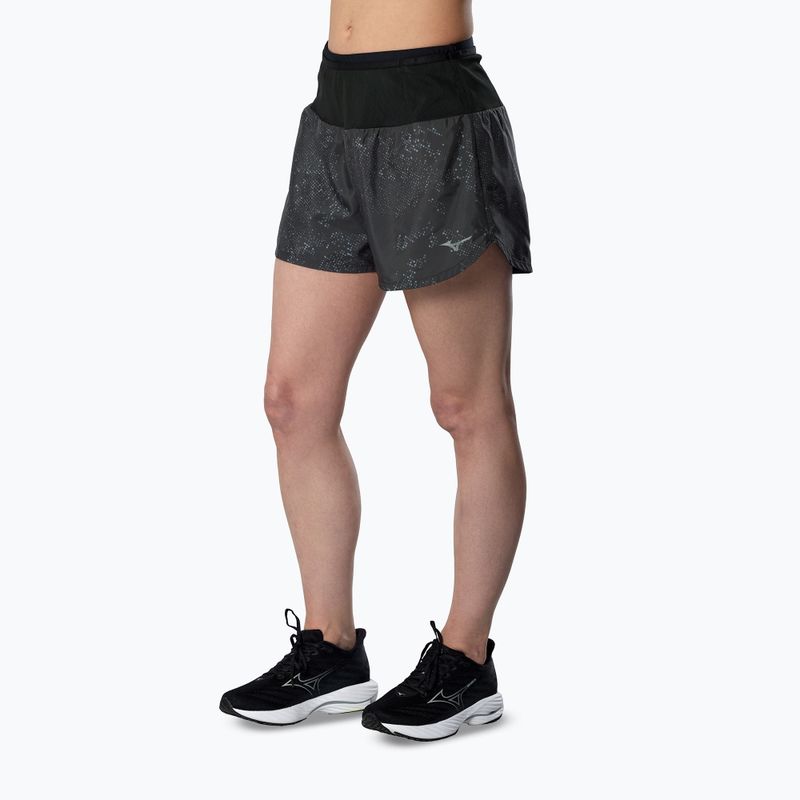 Spodenki do biegania damskie Mizuno Active Graphic Multi Pocket black
