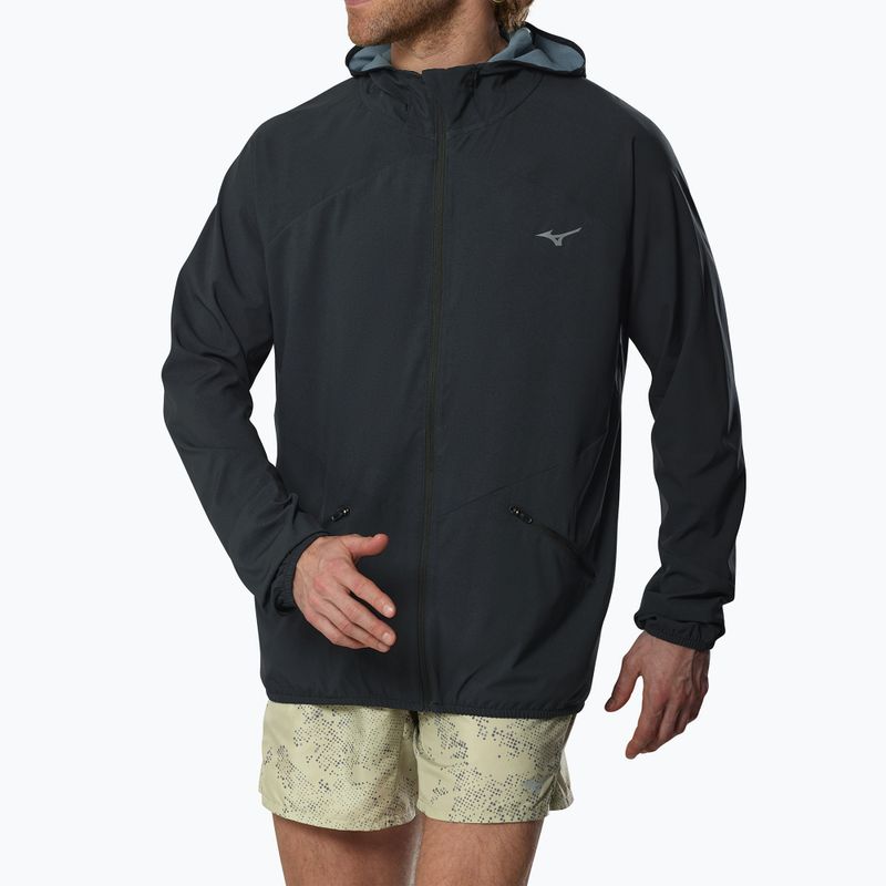 Kurtka do biegania męska Mizuno Active Alpha Hooded black