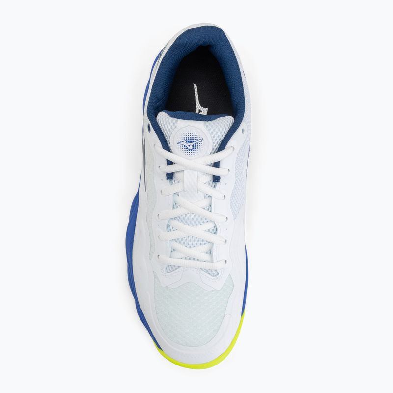Buty do tenisa męskie Mizuno Wave Enforce Court AC white/dazzling blue/ lightning 5