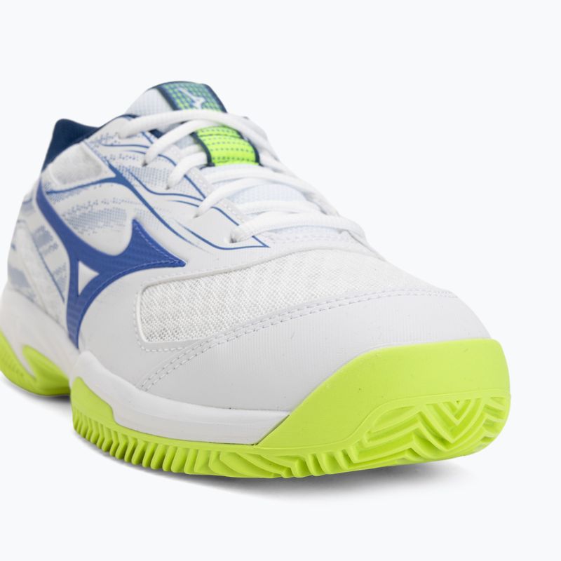 Buty do tenisa męskie Mizuno Break Shot 5 CC white/dazzling blue/ lightning 7