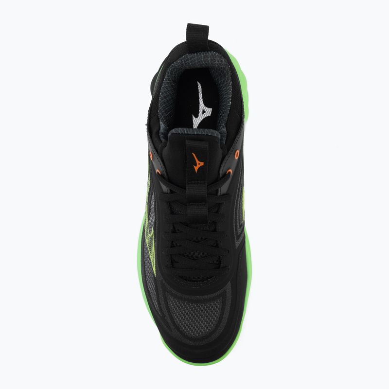 Buty do siatkówki Mizuno Wave Luminous 3 black/glowing apple/mandarin orange 5