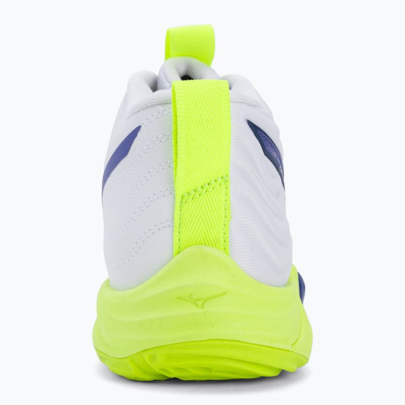 Buty do siatkówki Mizuno Wave Momentum Elite Mid white/lightning yellow/dazzling blue 6
