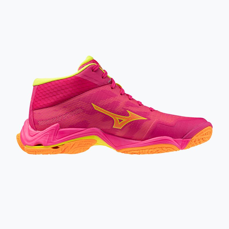 Buty do siatkówki Mizuno Wave Lightning Elite Mid pink tetra/fortune yellow/light 9