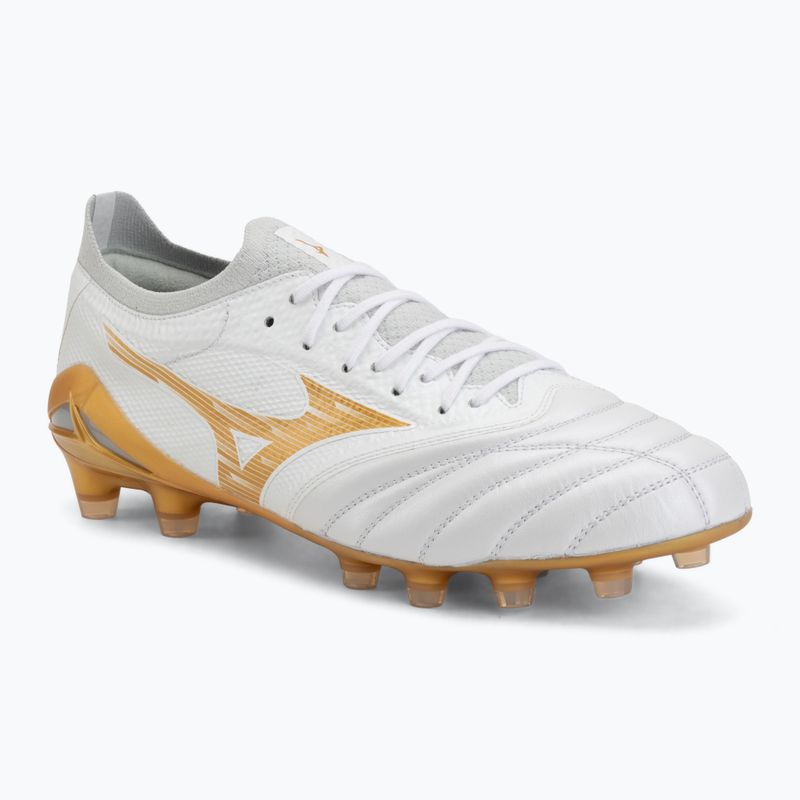 Buty piłkarskie Mizuno Morelia Neo IV Beta Elite FG white/mp gold/cool gray 3c