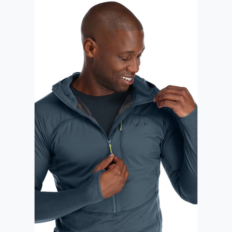 Bluza trekkingowa męska Rab Ascendor Summit Hoody orion blue 4
