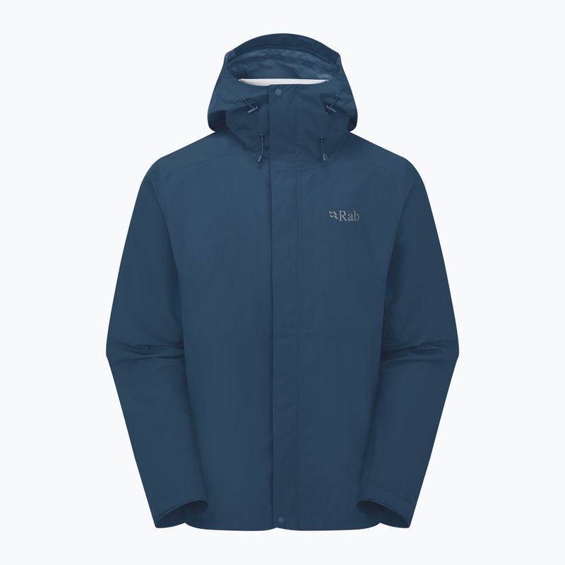 Kurtka przeciwdeszczowa męska Rab Downpour tempest blue
