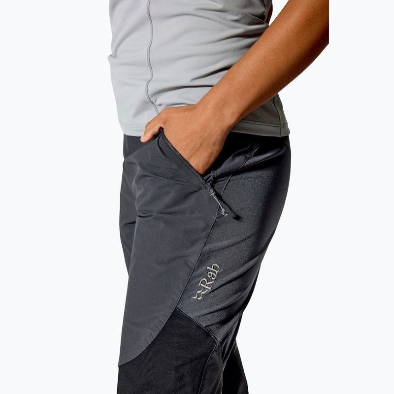 Spodnie softshell damskie Rab Torque anthracite 4