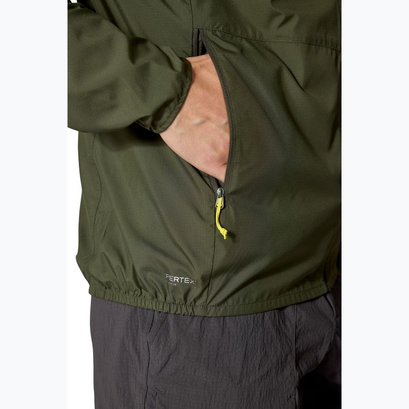 Kurtka przeciwiatrowa męska Rab Windgather Hoody army 7