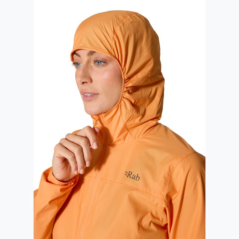 Kurtka przeciwiatrowa damska Rab Windgather Hoody melba 5