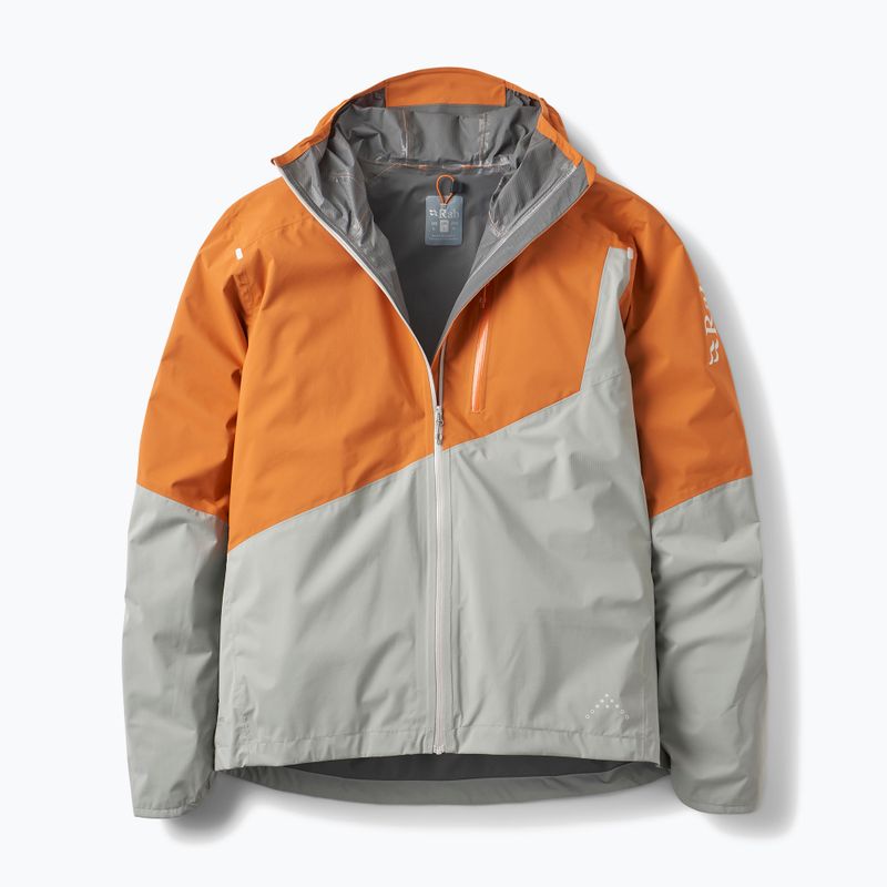 Kurtka przeciwdeszczowa męska Rab Downpour Trail Light dark melba/light zinc