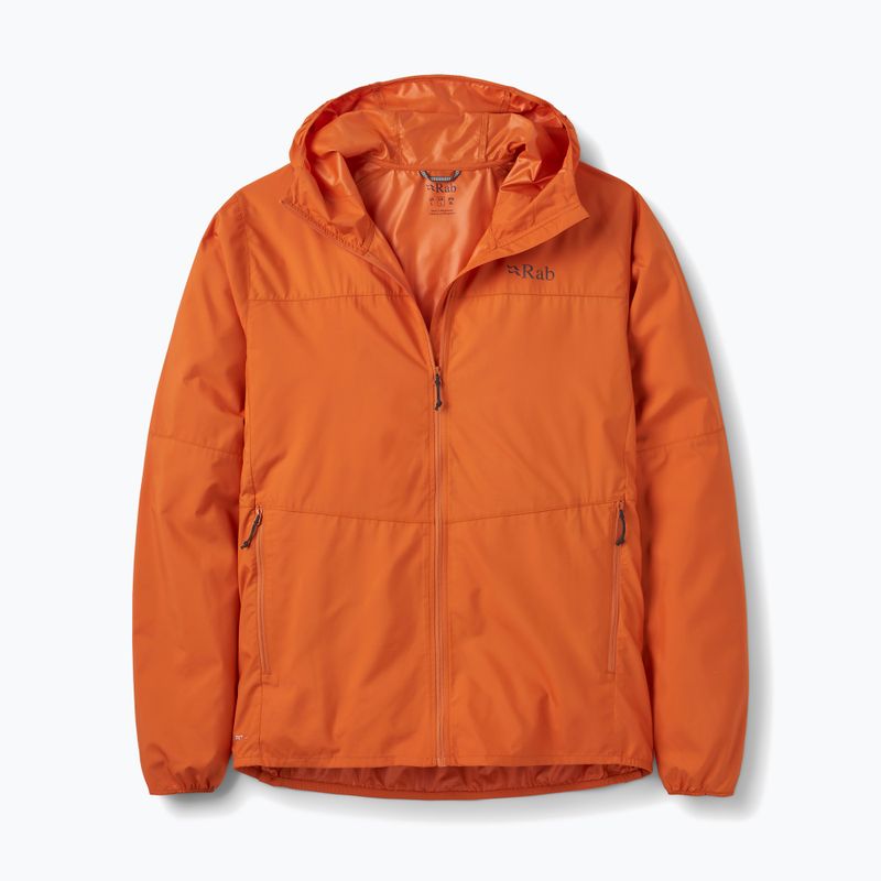 Kurtka przeciwiatrowa męska Rab Windgather Hoody dark melba