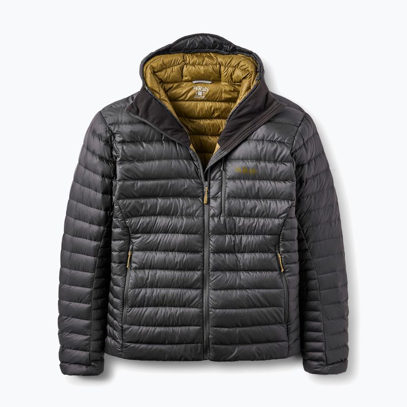 Kurtka puchowa męska Rab Microlight Alpine Hoody anthracite
