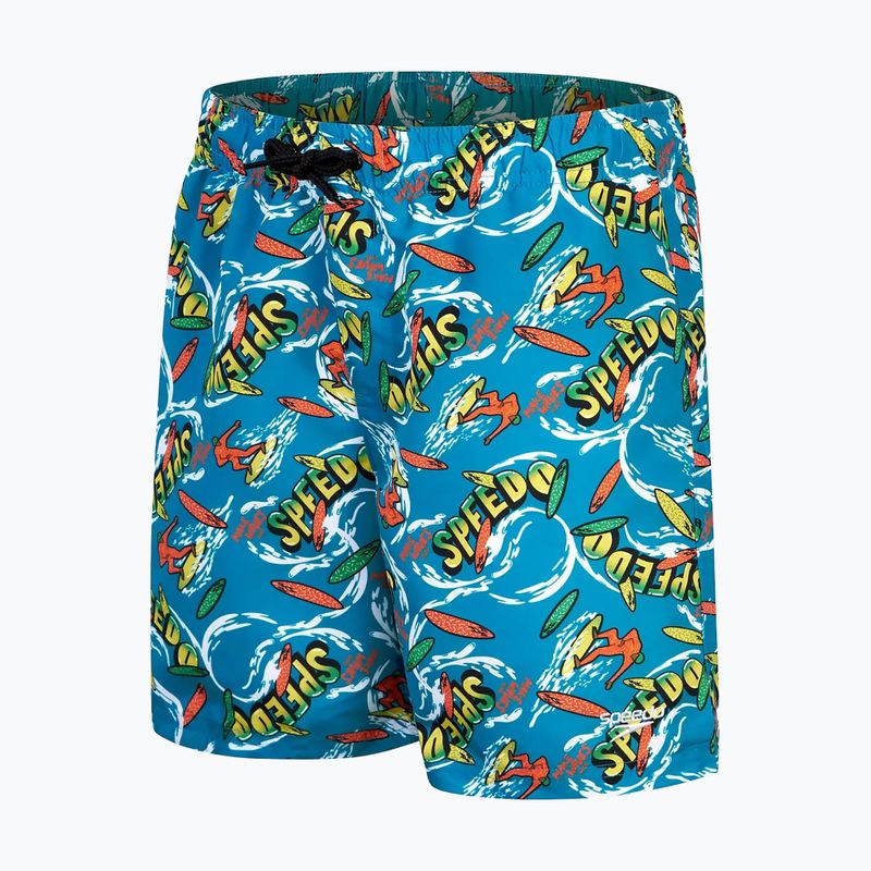 Szorty kąpielowe dziecięce Speedo Printed 15" bolt/bright yellow/salso/lawn 5