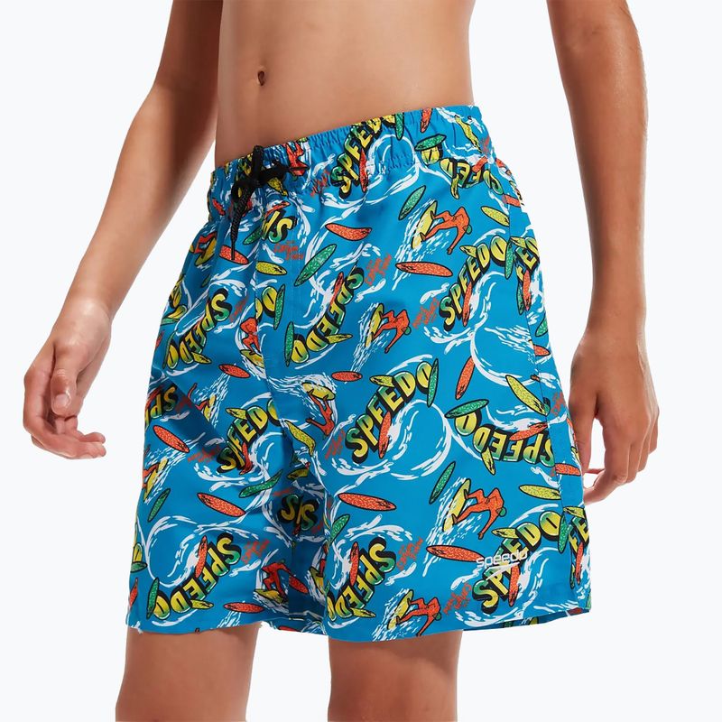 Szorty kąpielowe dziecięce Speedo Printed 15" bolt/bright yellow/salso/lawn 3