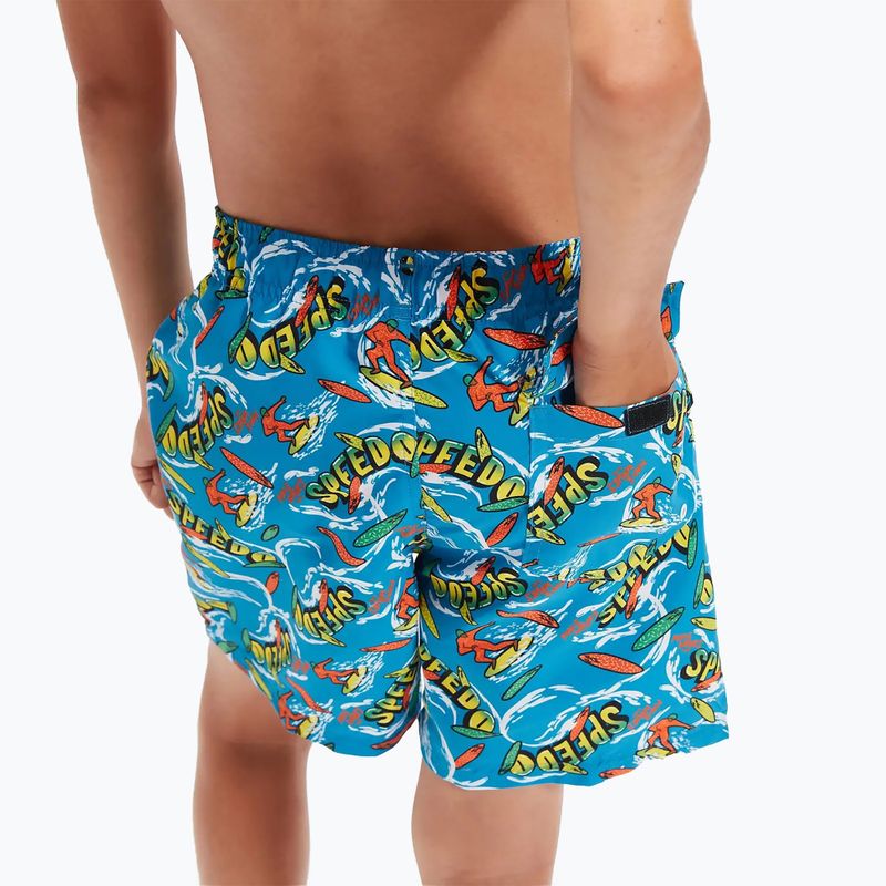 Szorty kąpielowe dziecięce Speedo Printed 15" bolt/bright yellow/salso/lawn 4