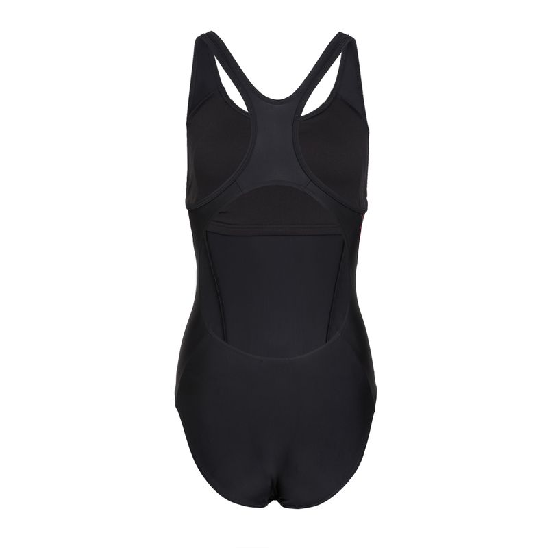 Strój pływacki jednoczęściowy damski Speedo Allover Panel Laneback black/purple 2
