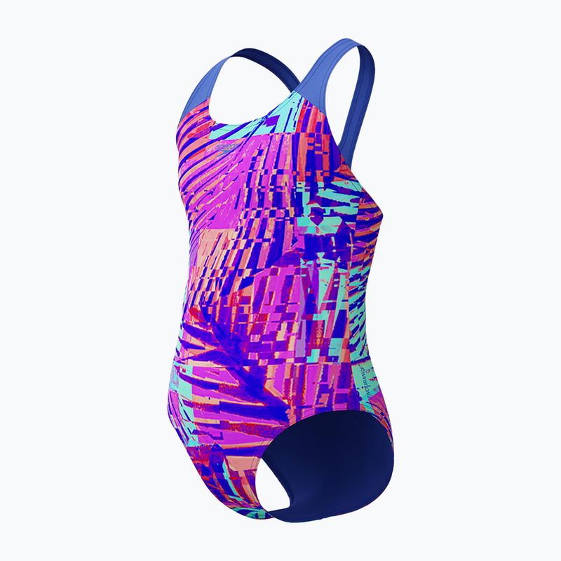 Strój pływacki jednoczęściowy dziecięcy Speedo Digital Allover Splashback cobalt pop 3