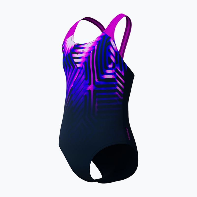 Strój pływacki jednoczęściowy dziecięcy Speedo Digital Placement Splashback diva 3