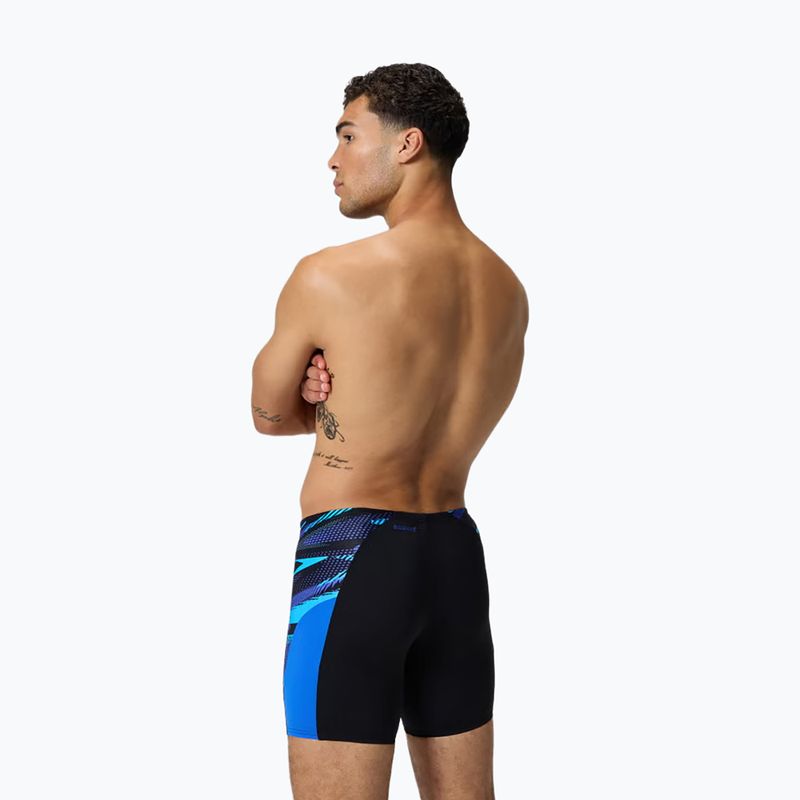 Jammery pływackie męskie Speedo Endurance+ Max Splice Jammer black/cobalt pop 7