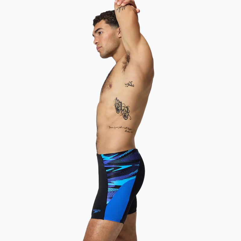Jammery pływackie męskie Speedo Endurance+ Max Splice Jammer black/cobalt pop 8