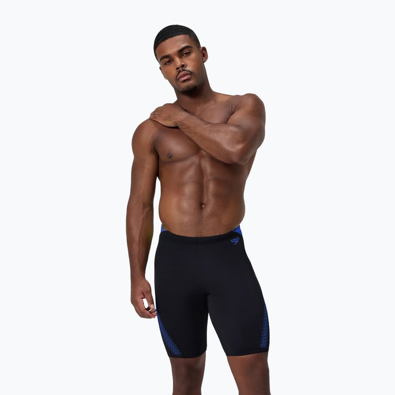 Jammery pływackie męskie Speedo Hyper Boom Splice black/cobalt pop