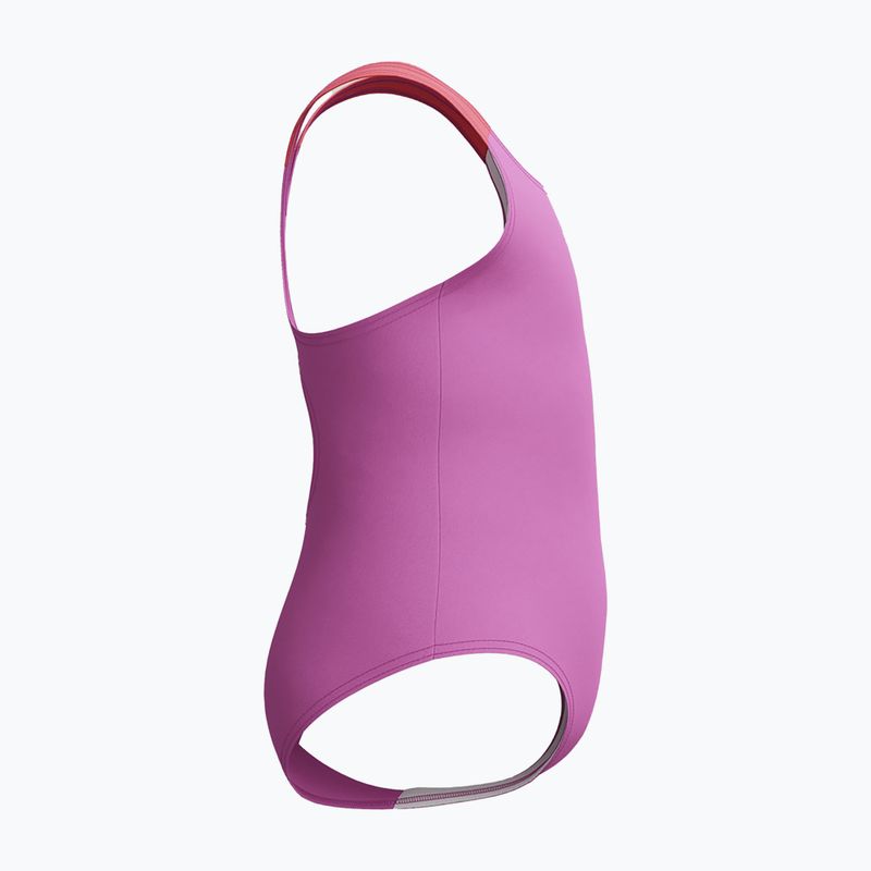 Strój pływacki jednoczęściowy dziecięcy Speedo Learn To Swim Medalist neon violetl 5