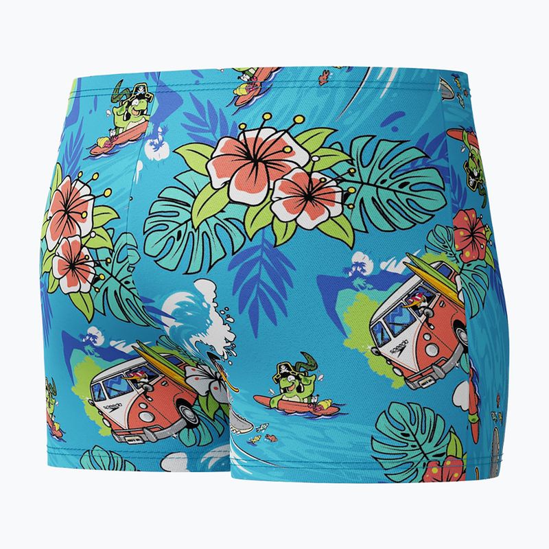 Bokserki pływackie dziecięce Speedo Learn To Swim Digital Allover Aquashort picton blue 4