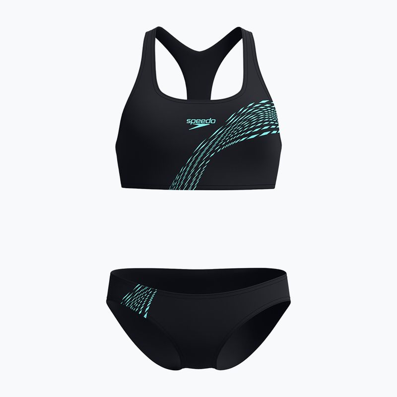 Strój pływacki dwuczęściowy damski Speedo Placement Bikini komplet arctic glass