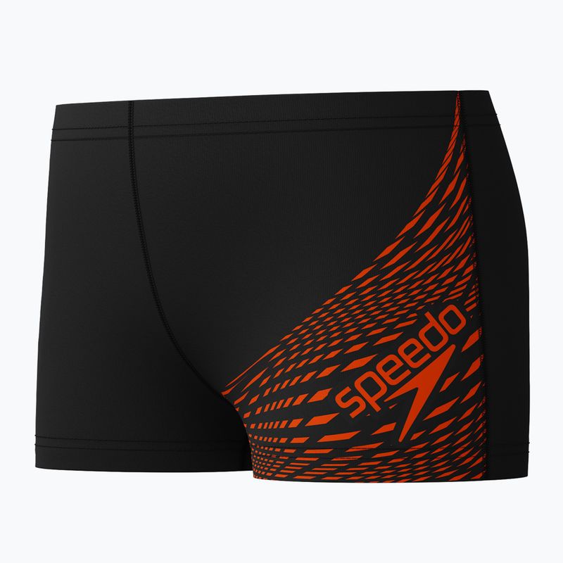 Bokserki pływackie dziecięce Speedo Medley Logo Aquashort red ginger