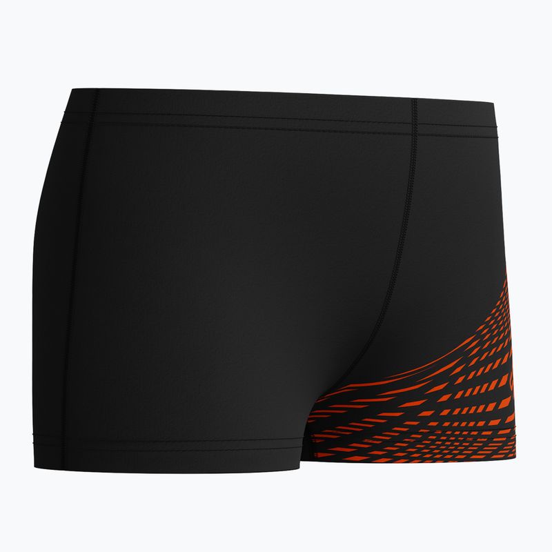 Bokserki pływackie dziecięce Speedo Medley Logo Aquashort red ginger 2