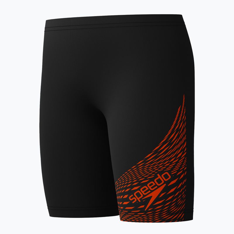 Jammery pływackie dziecięce Speedo Medley Logo red ginger 3